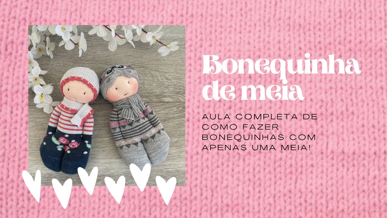 Boneca de meia - Aula gratuita