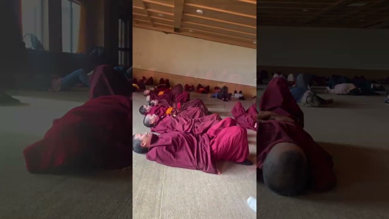 Buddhist nuns do TRE for the first time