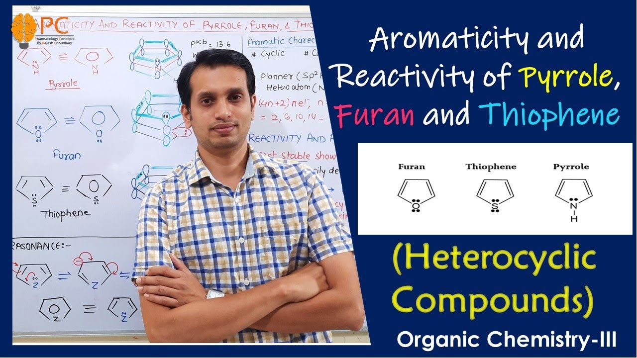 Aromaticity and Recativity of Pyrolle, Furan, and Thiophene | Heterocyclic Compounds