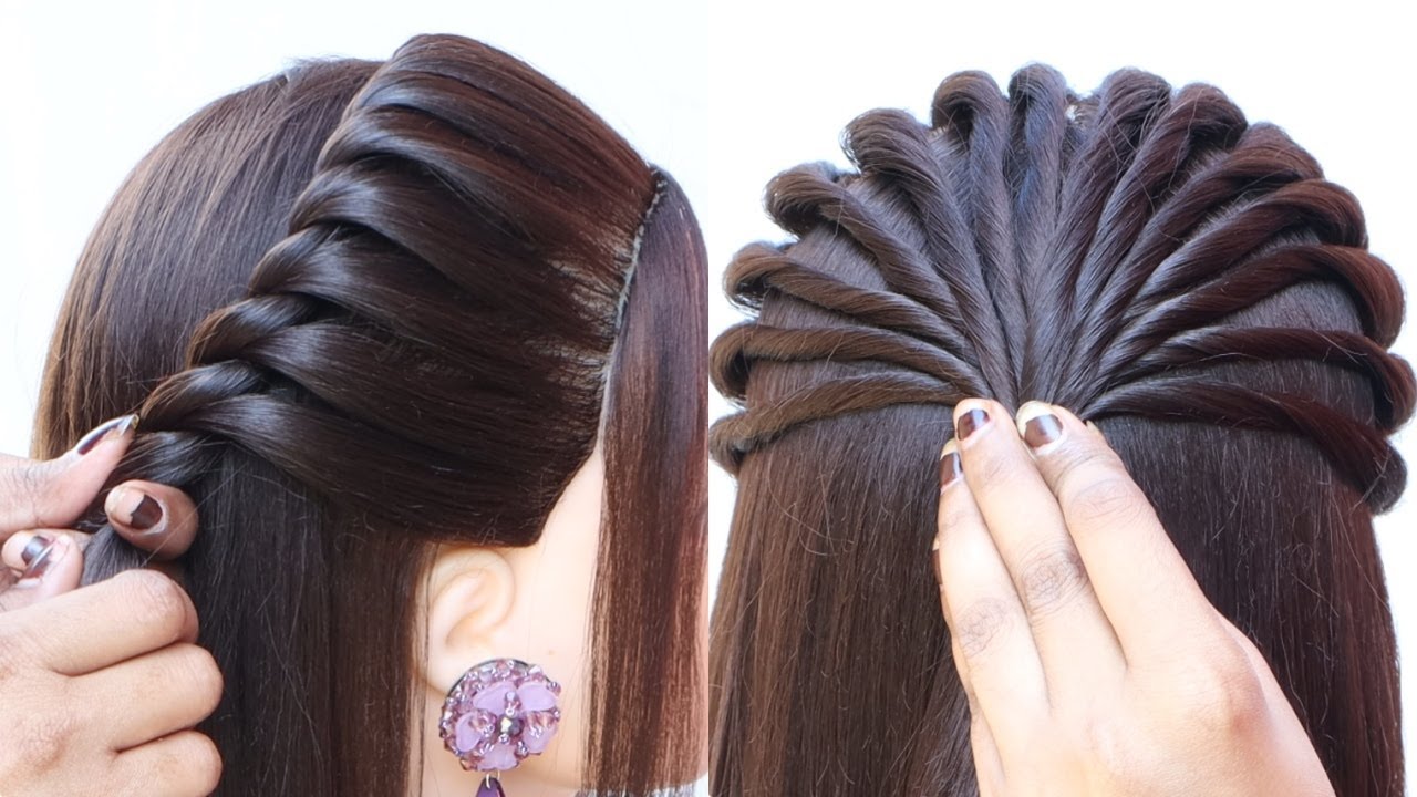 Simply Different Hairstyle - New hairstyle |Simple Open Hairstyle | Hairstyle for girls | hairstyle
