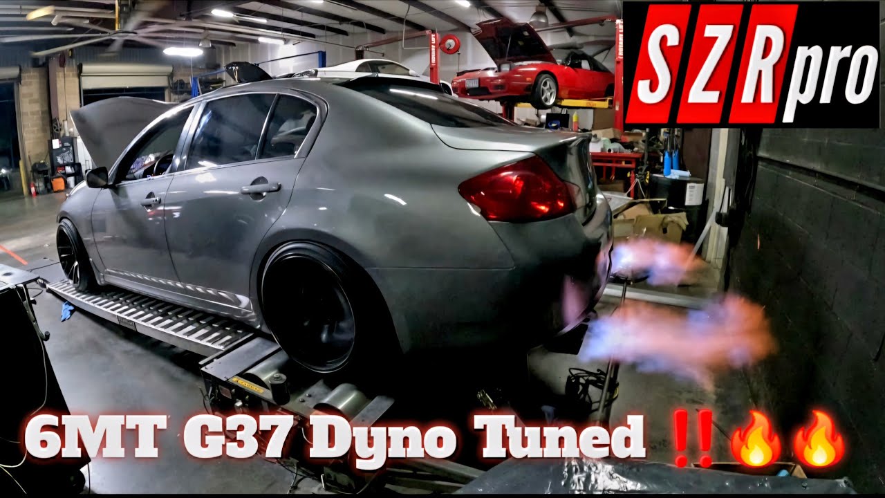 Full Bolt On 6MT G37 Sedan throwing Crazy Flames on the DYNO‼️Tuned By Nick🤓