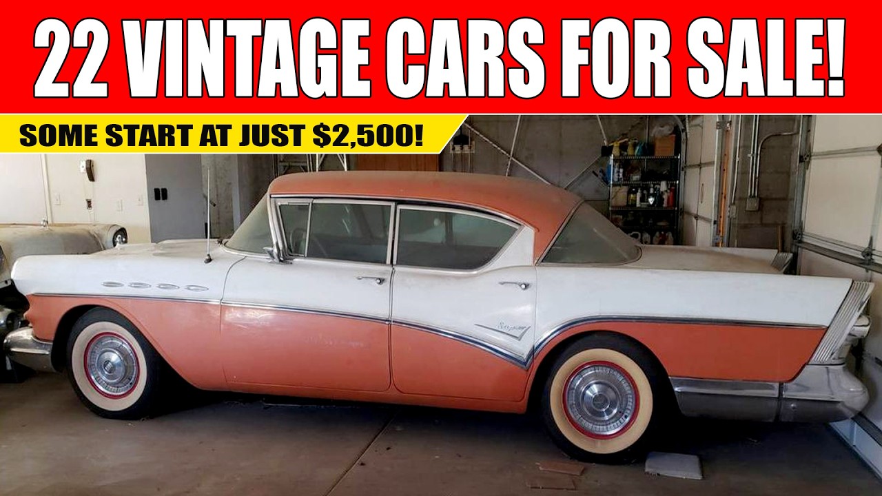 22 Rare Vintage Cars for Sale! Some as Low as $2,500!