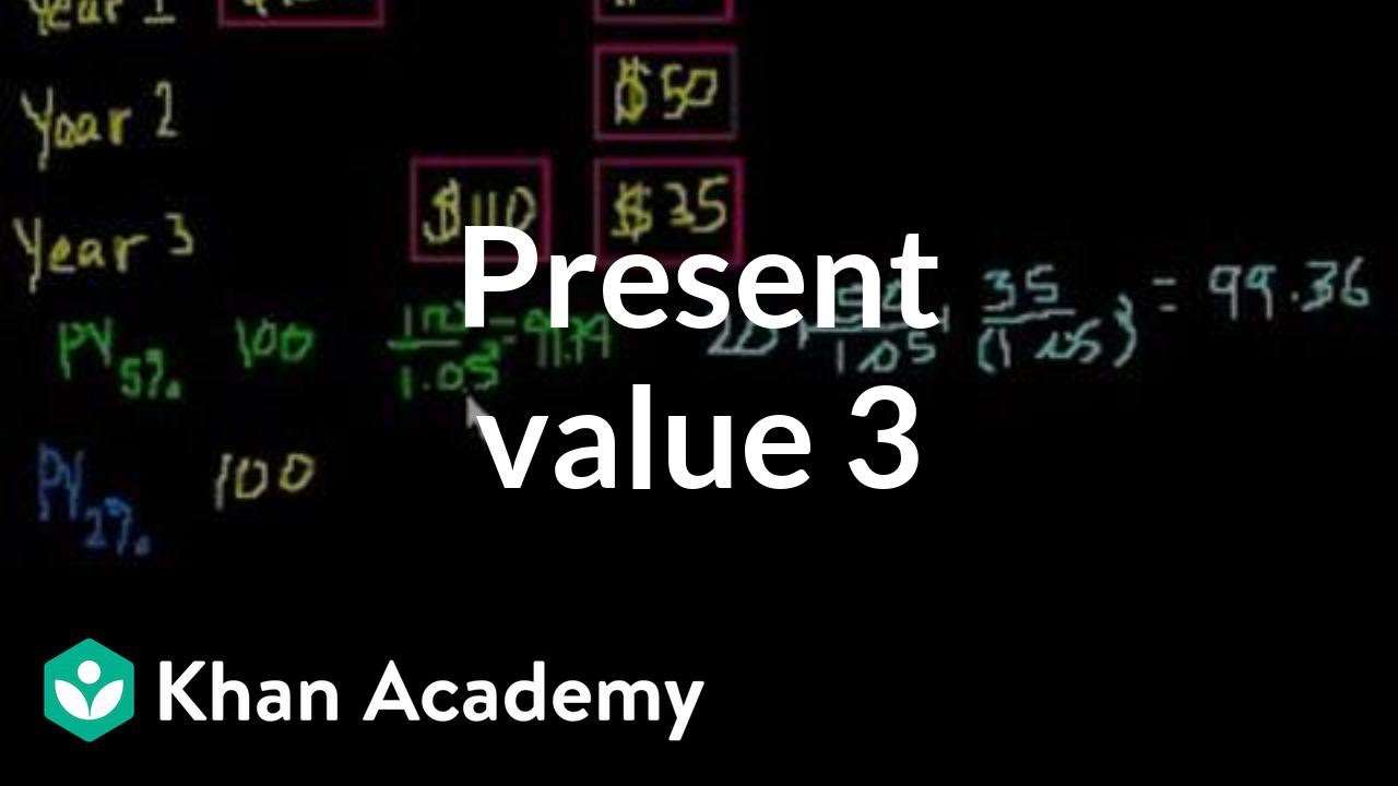 Present Value 3 | Interest and debt | Finance & Capital Markets | Khan Academy