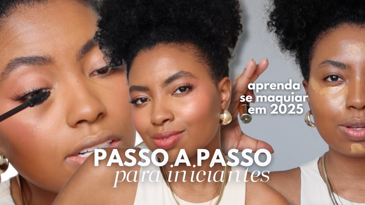 AULA DE AUTOMAQUIAGEM PARA INICIANTES MAKE FÁCIL PARA PELE NEGRA Camila Nunes