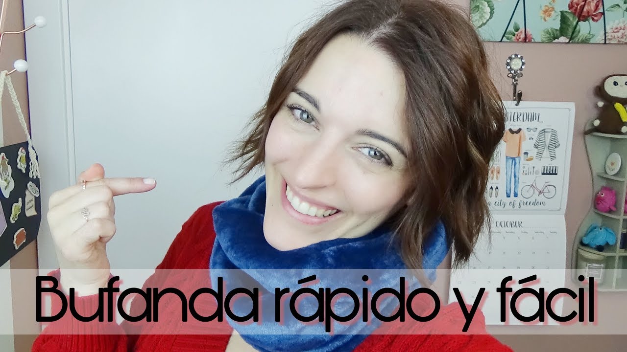 Cómo hacer una bufanda rápido y fácil DIY costura