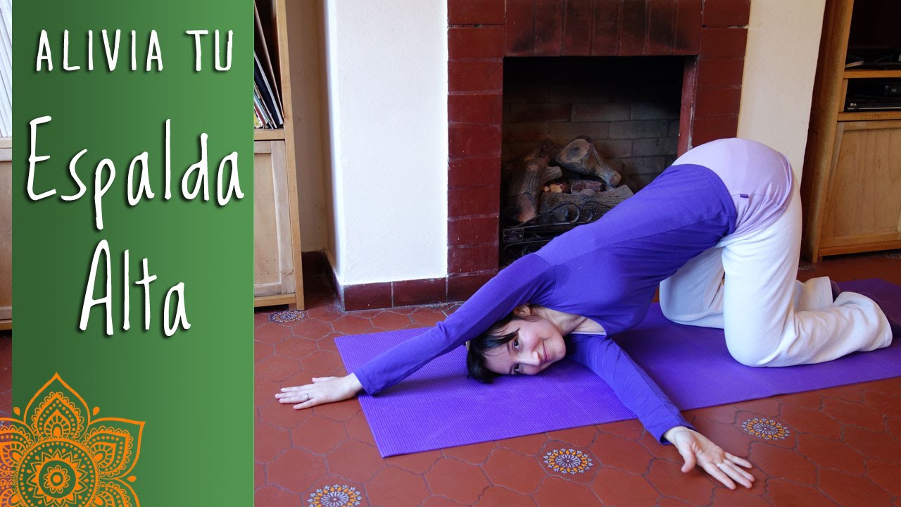 Clase de Yoga, alivia contracturas en Espalda alta -PuntodeYoga- Nivel Principiante