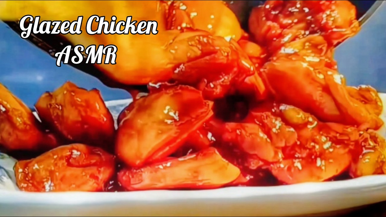 Sticky Glossy Chicken 🍯 Sonido de Caramelo Burbujeando (Satisfying Cooking) ASMR 鶏の照り焼き