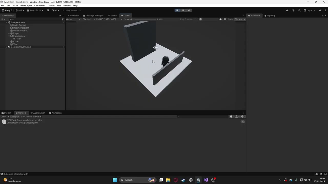 Voxel Heist: 7 - Collisions, Triggers & An Interaction System