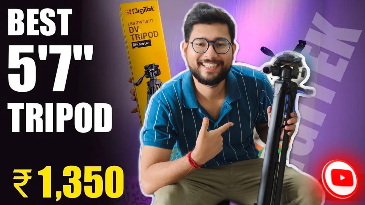 Digitek DTR 550LW Professional Tripod Unboxing & Review || Best Tripod for YouTubers under 1500/-