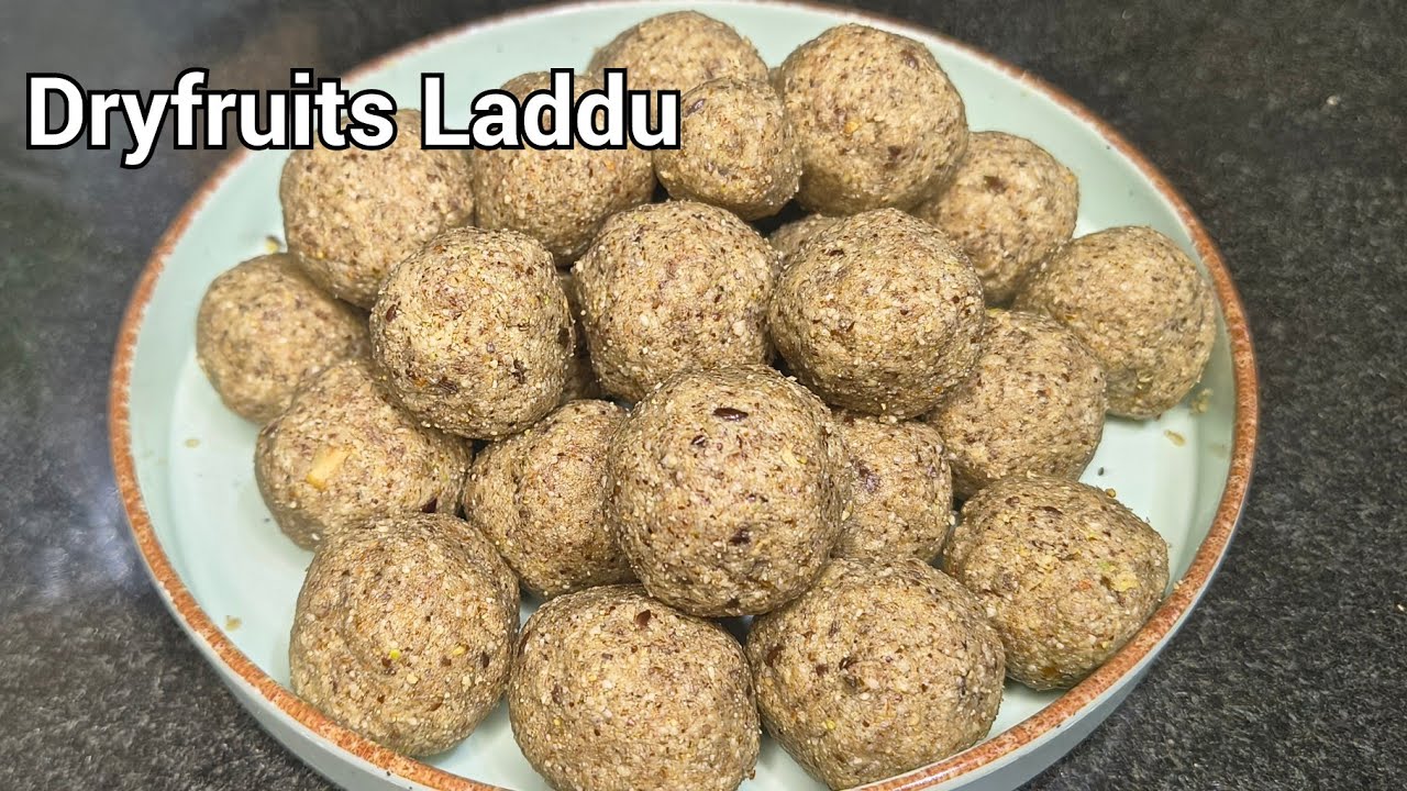 No Sugar No Jaggery Healthy Dry Fruits Laddu Recipe  | ಡ್ರೈ ಫ್ರೂಟ್ಸ್ ಲಡ್ಡು | Dry fruits laddu