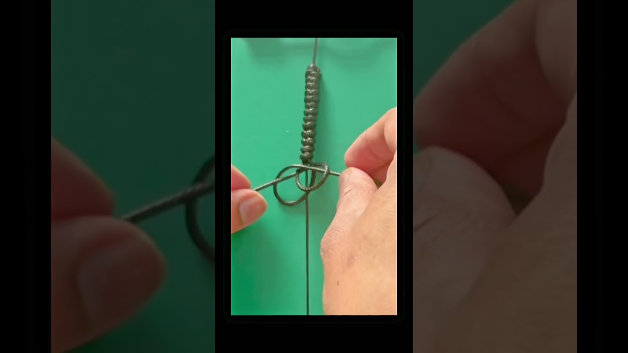 Easy DIY snake knot method with wax cord