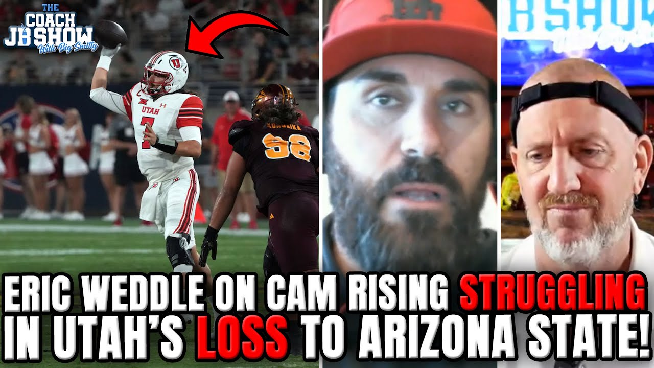 Eric Weddle On Cam Rising STRUGGLING In Utah's LOSS vs. Arizona State!