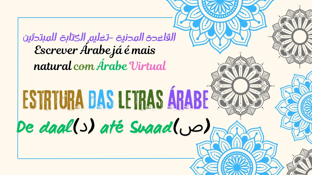 Aula – Escrita das Letras (د ذ ر ز س ش ص)