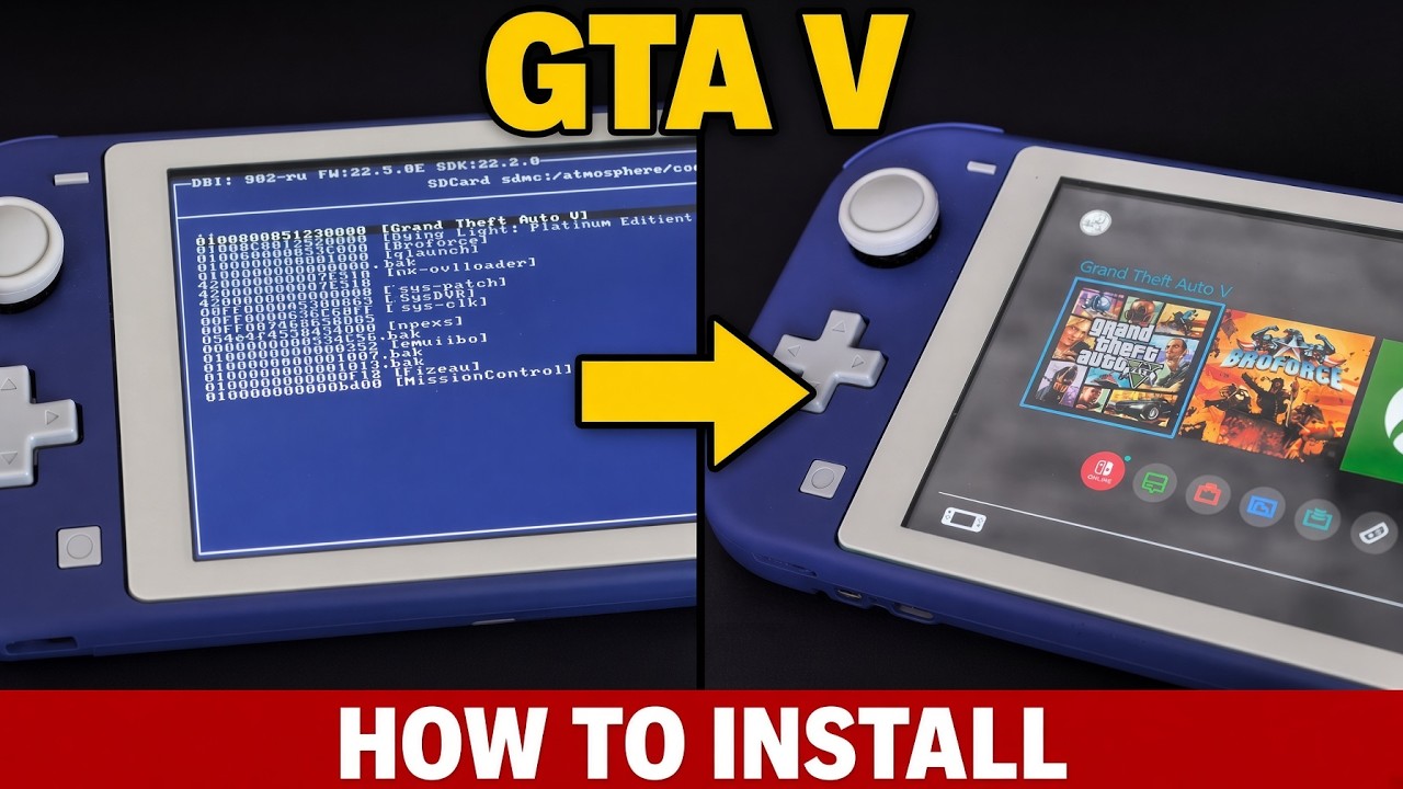 How To Install GTA V On Nintendo Switch !