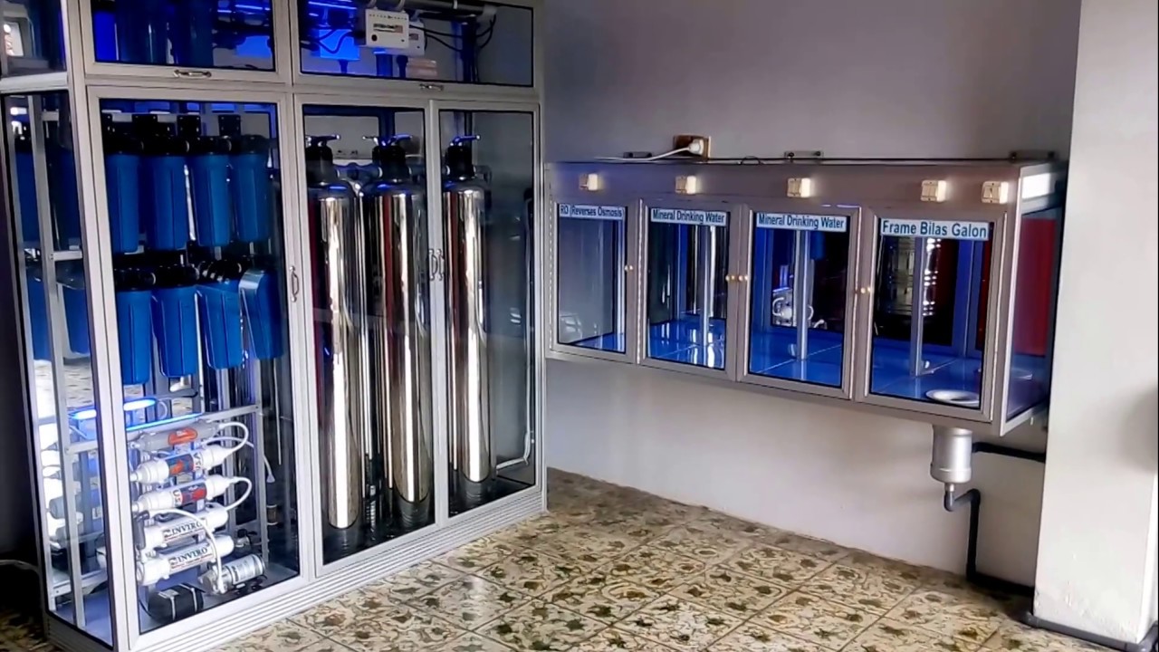 Depot Air Minum Isi Ulang Paket Kombinasi Damiu Mineral Dan RO 200 GPD by INVIRO