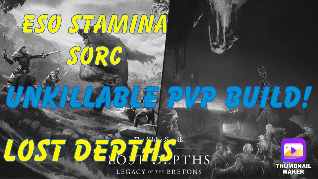 ESO Stamina Sorcerer PVP SOLO UNKILLABLE BUILD 💪🏼💪🏼for the Lost Depths. No Meta, Super tanky