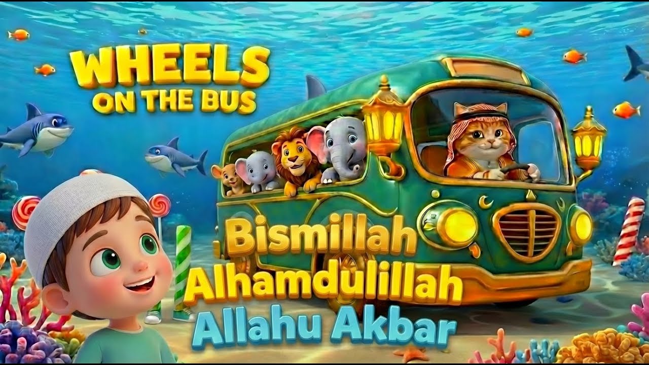 The BEST Islamic Kids Songs EVER - Bismillah | Islamic Wheel On The Bus | Alhamdulillah & Mores