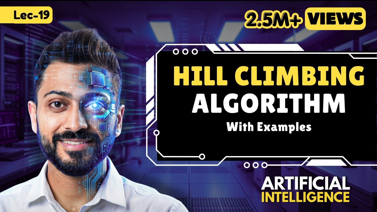 Lec-13: Hill Climbing Algorithm in Artificial Intelligence with Real Life Examples| Heuristic Search