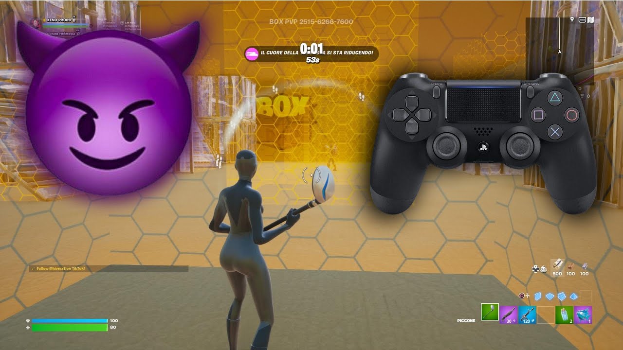 PS4 Fortnite BOX PVP😴 Gameplay📦 (4K 60FPS)
