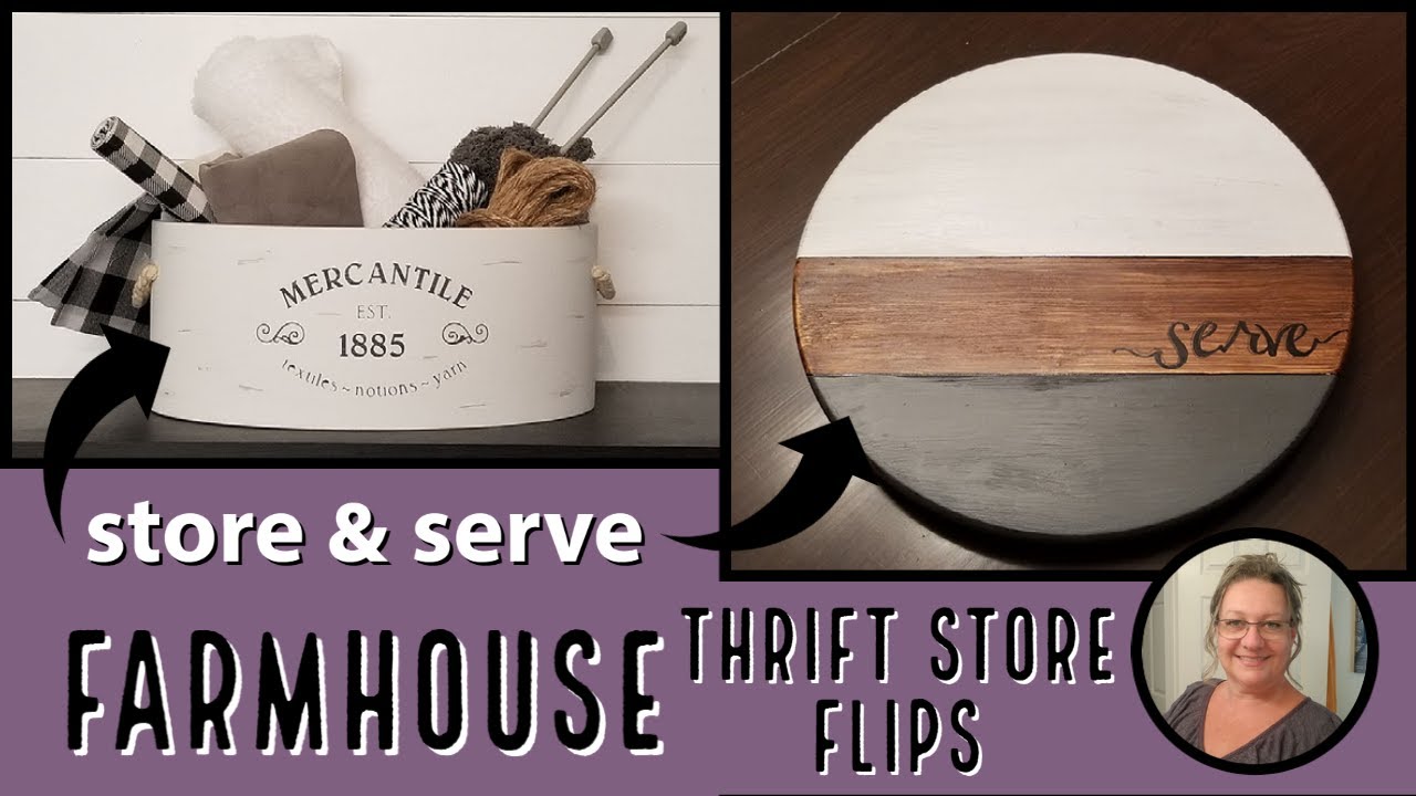 NEW! Farmhouse Thrift Store Flips~Chalk Paint Makeovers~Sunday Funday Challenge~the Schwowin's nest