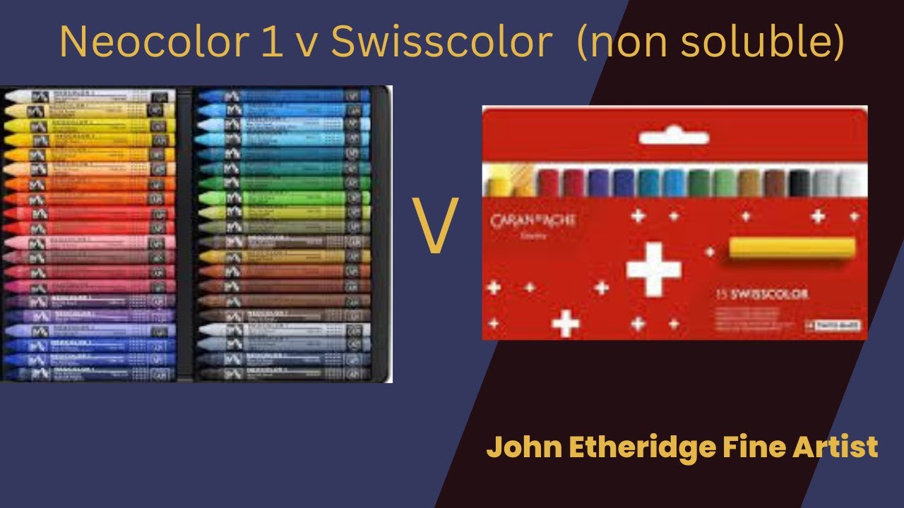 Neocolor 1 wax crayons and Swisscolor wax crayons (THE TRUTH)