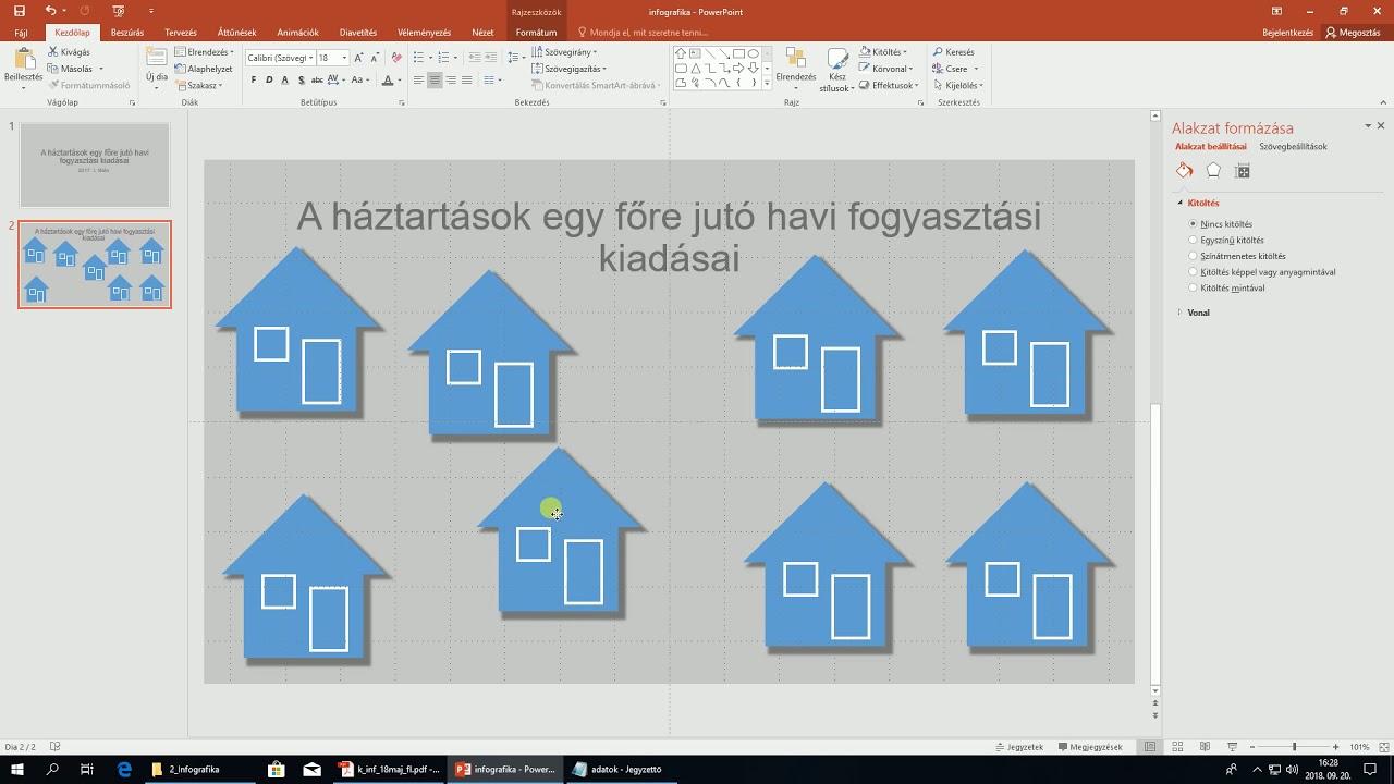 Informatika érettségi középszint 2018 május prezentációkészítés