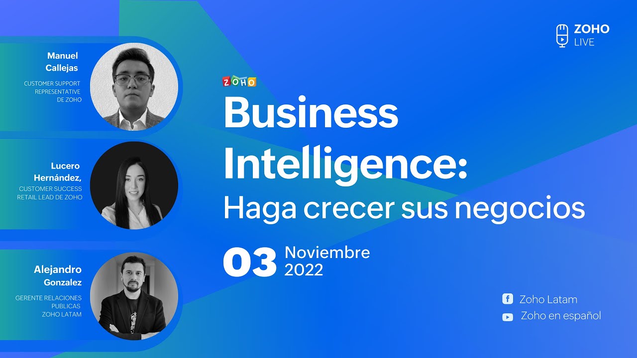 ¿Cómo usar Inteligencia Artificial para gestionar su empresa? - Zoho Live