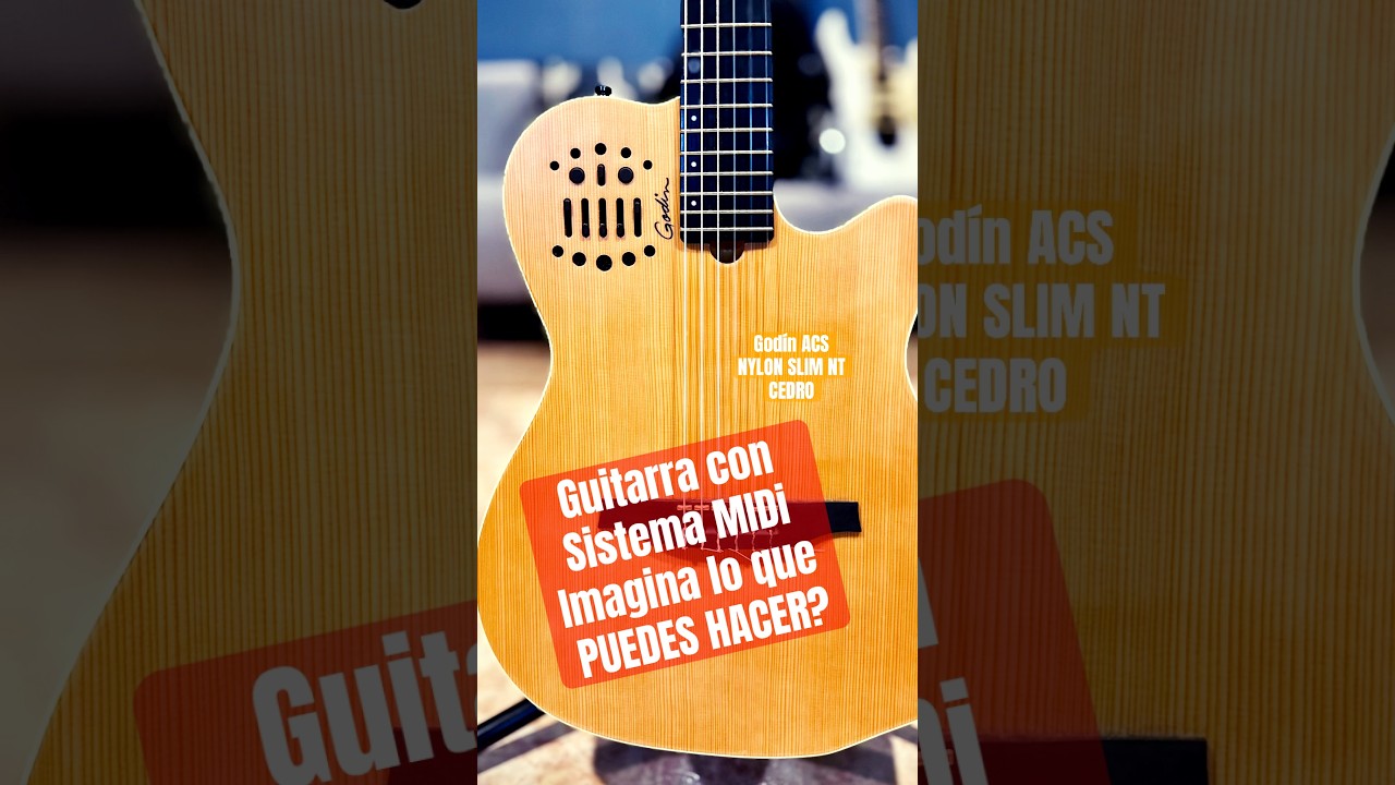 God&iacute;n ACS Nylon en cedro con conector MIDI de 13 pines #guitarra