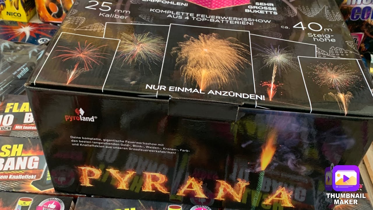 PYROLAND PYRANIA | 144 SCHUSS VERBUND AKTUELLE CHARGE 2023/24 #pyroisnocrime #silvester