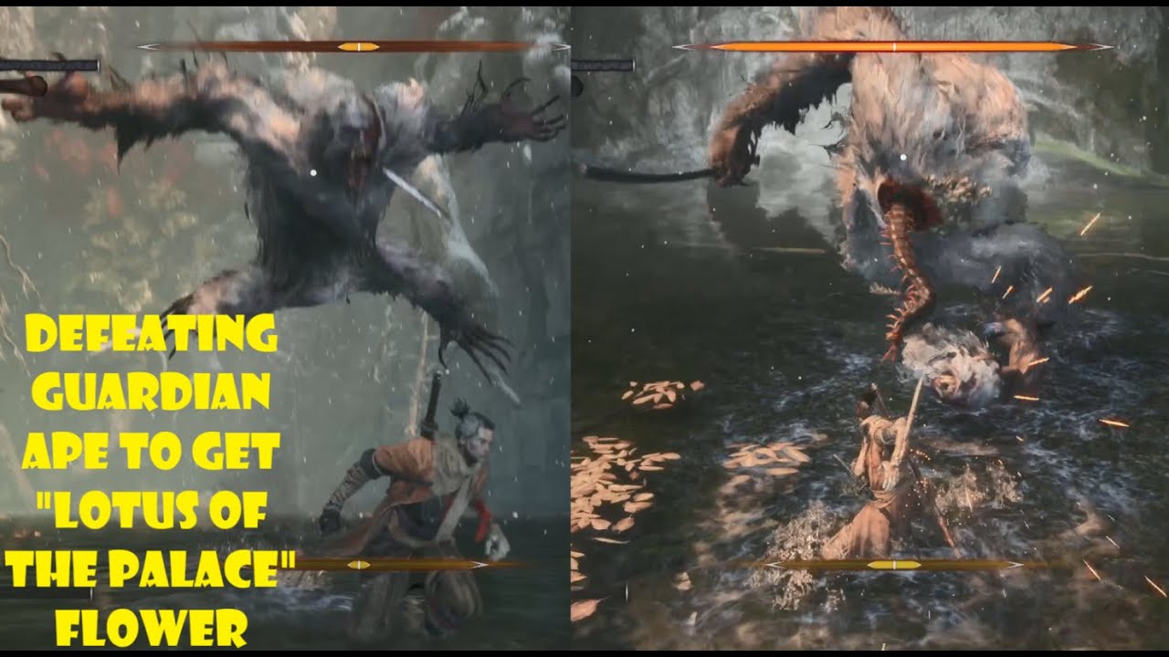 Sekiro Shadows Die Twice: Defeating Guardian Ape to Get Lotus of the Palace (White Flower)