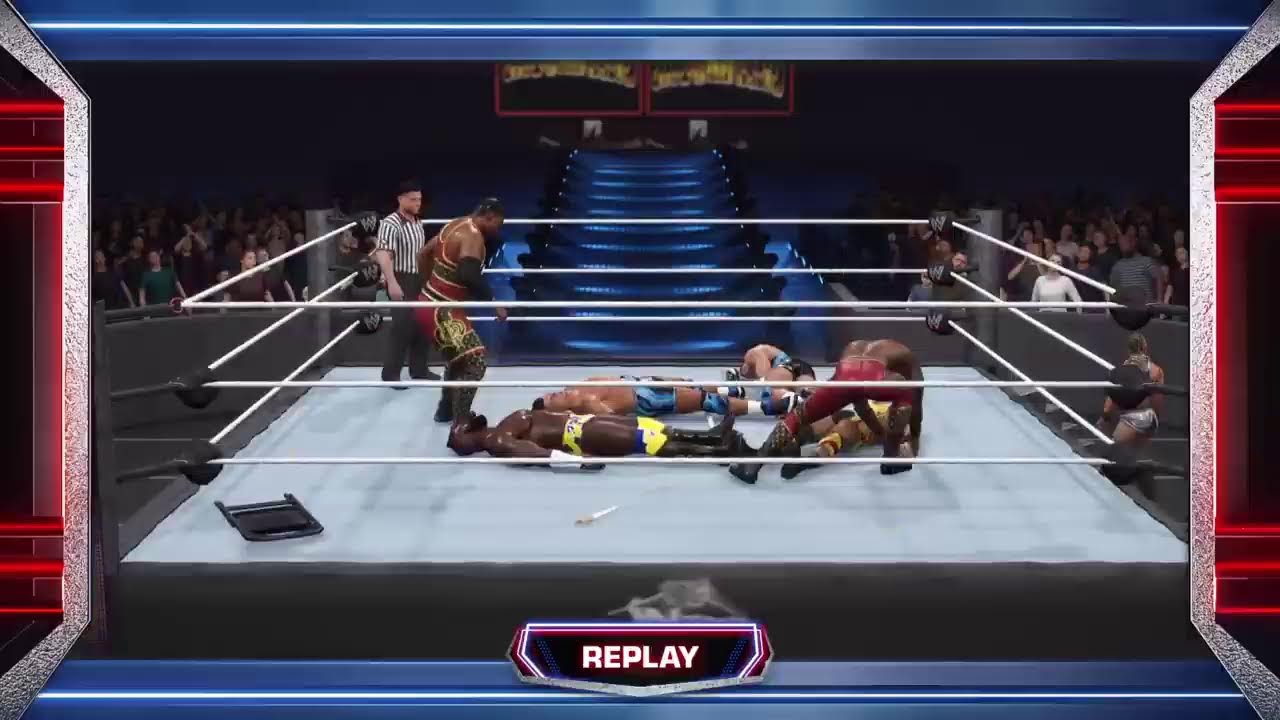 6 man tag team match
