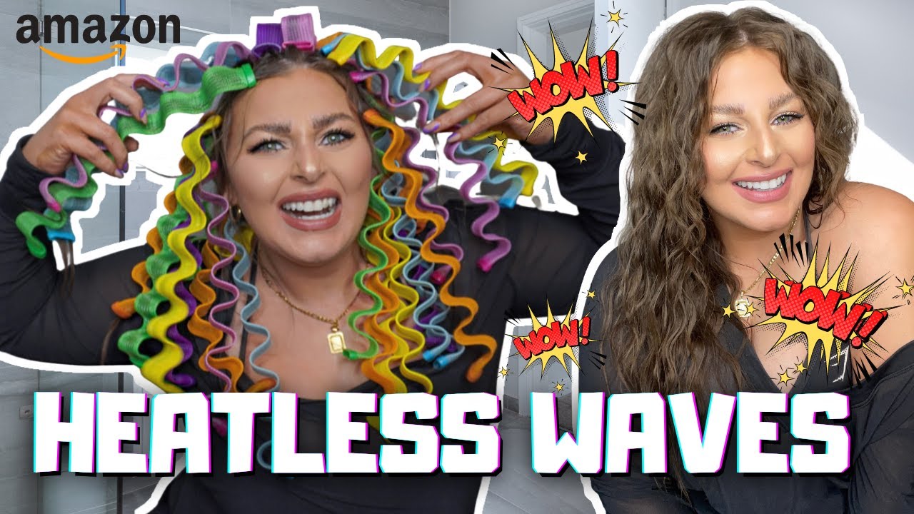 EASY HEATLESS WAVES using AMAZON BEST SELLING WAVE FORMERS | DO THEY WORK?