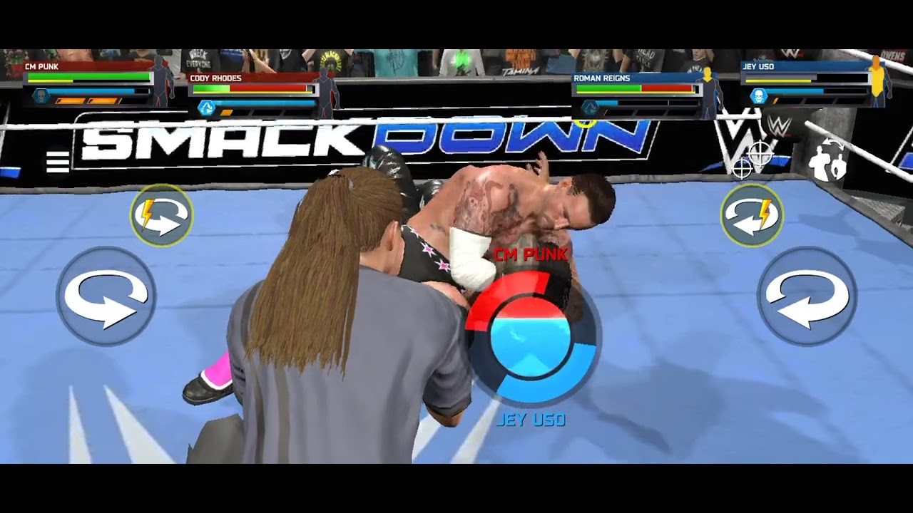Roman Reigns Vs Jay uso Coddy Rhodes Vs CM punk WWE SmackDown 