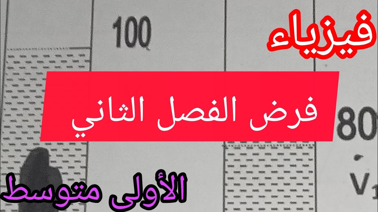 أسئلة تتكرر كثيرا في الفصل الثاني فيزياء ألأولى متوسط 2025/2026