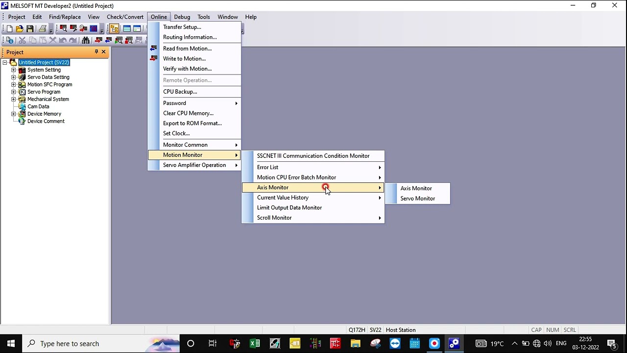 Mitshubishi motion cpu programme backup.