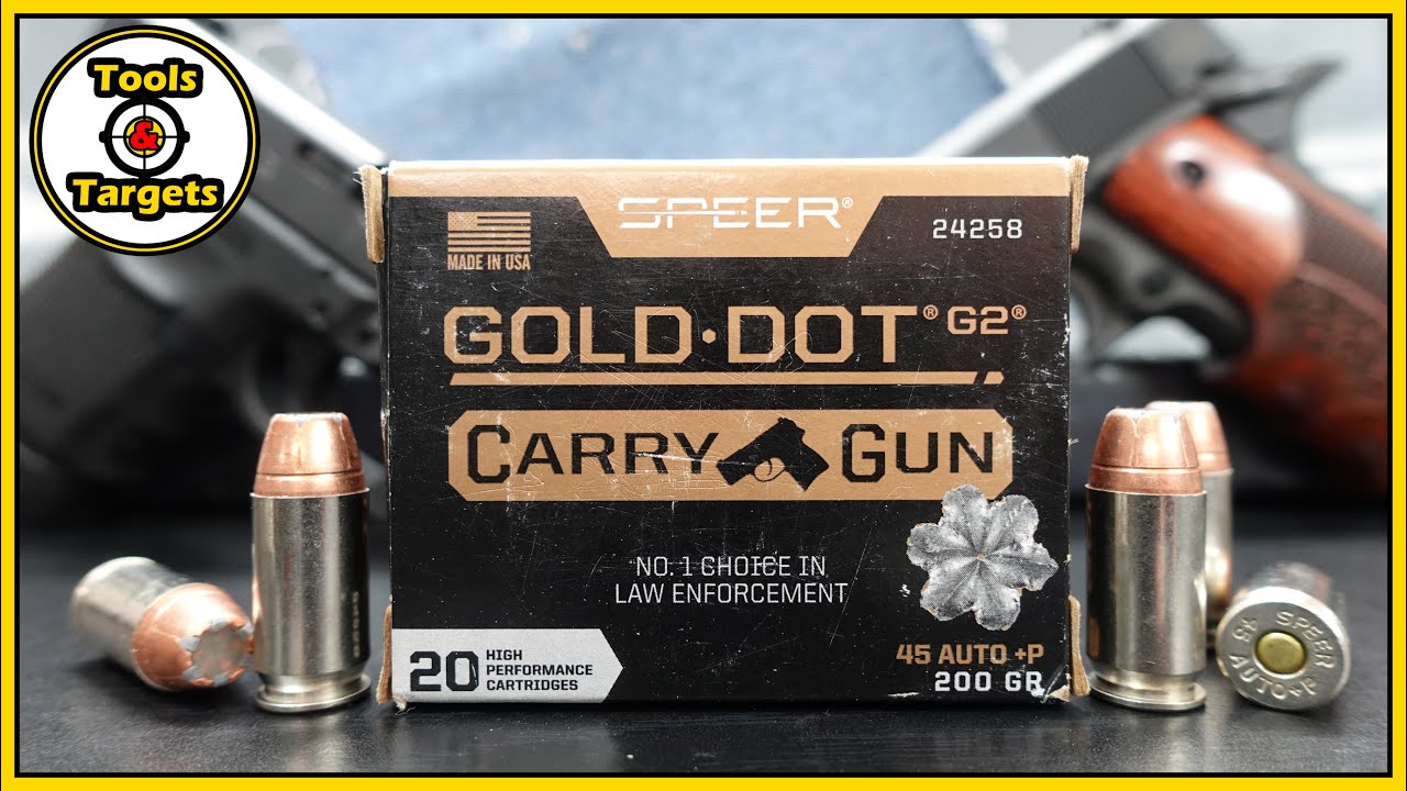 Is The GOO For You?...Speer Gold Dot G2 Carry Gun .45 ACP +P Ballistic Gel AMMO Test & Review!