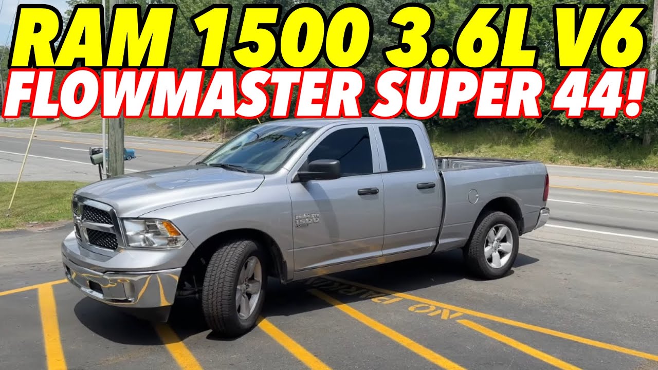RAM 1500 Tradesman 3,6 л V6 2022 года с FLOWMASTER SUPER 44!