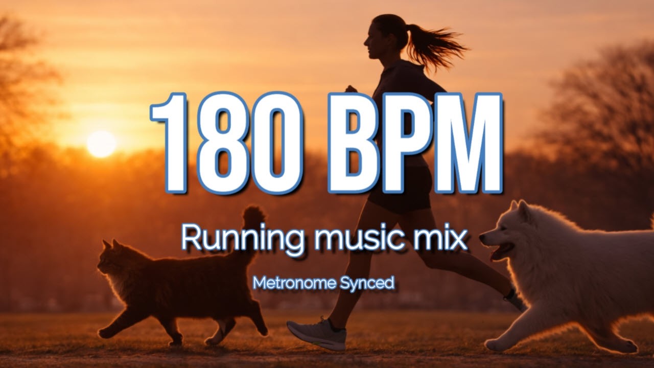 180 BPM Running Music | 1 Hour Workout Mix | Metronome Synced | Endurance & Cadence Training