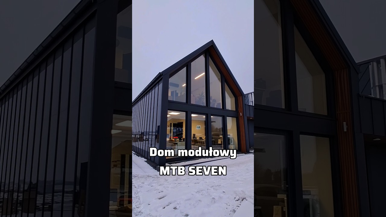 Dom modułowy MTB SEVEN 120 m&sup2; z ratą 2 600 zł miesięcznie. #mtbmodules #domnaraty #domzpaczki