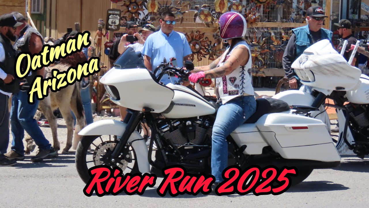 Bullhead River Run Laughlin River Run 2025 Motorcycles Bikers in Oatman Arizona #bikers #motorcycles