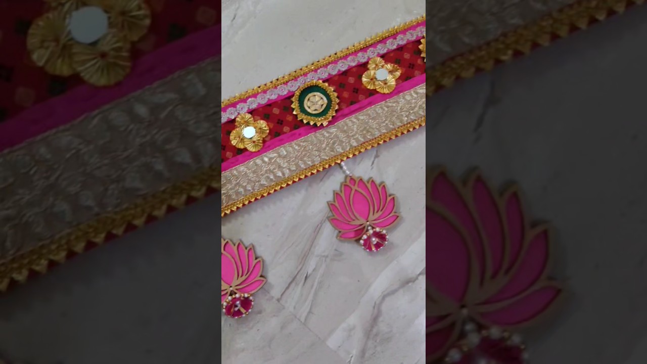 Bandhanwar making at home | Pooja decoration ideas | Toran making at home | Diwali decoration #diy