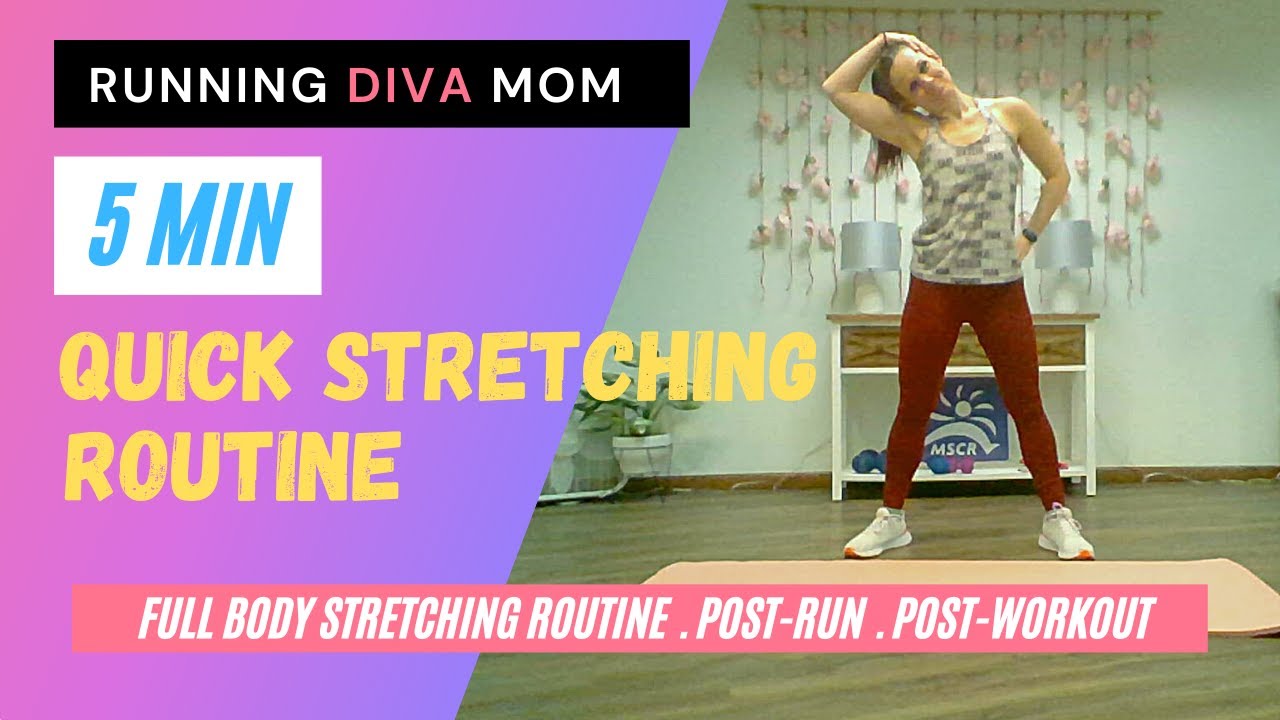 5 min QUICK STRETCHING ROUTINE / Post-Run Stretching Routine / Post-Workout Stretching