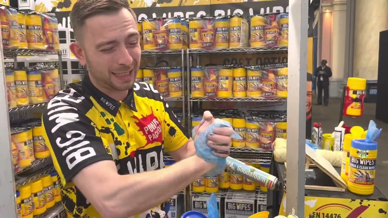Montage of tools and products from Ally pally tool fair @Bigwipes  #plumber