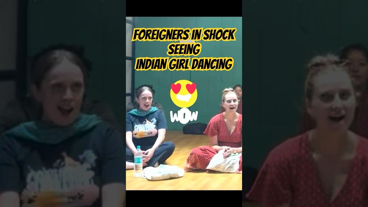 Australian students in shock seeing Indian classical dance #goodmovestudio #dancevideo #indiandance