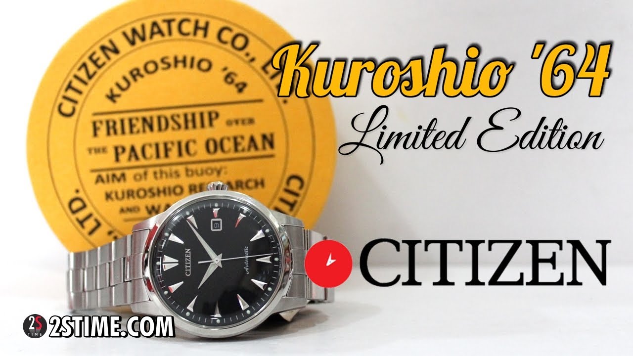 CITIZEN Kuroshio 64 NK0001-84E | Black Dial Parawater Watch