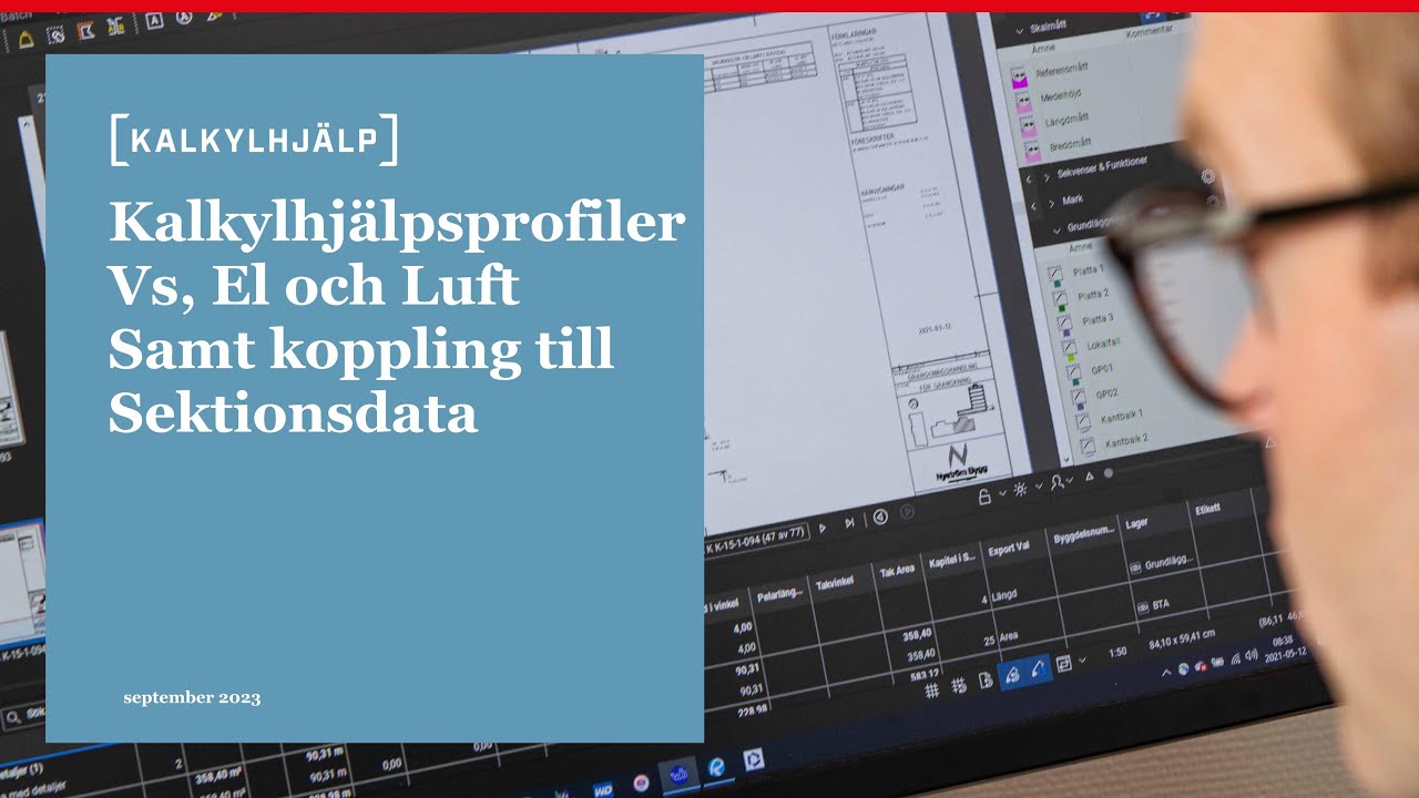 Profiler för installation El Vs och Luft