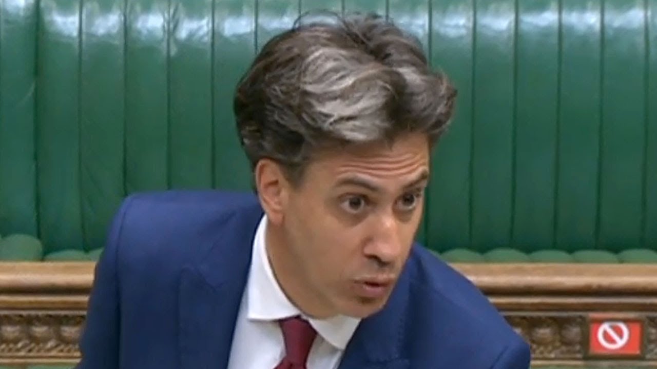 'Incompetence and failure of governance' Ed Miliband slams Boris Johnson's Internal Markets Bill