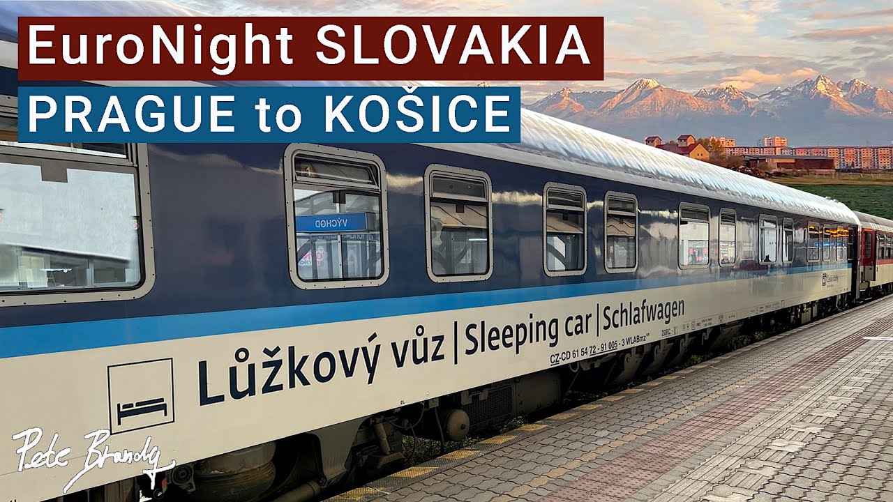 TRIP REPORT | EuroNight sleeper | EN443 Slovakia | Prague to Košice | ČD Night | Deluxe cabin