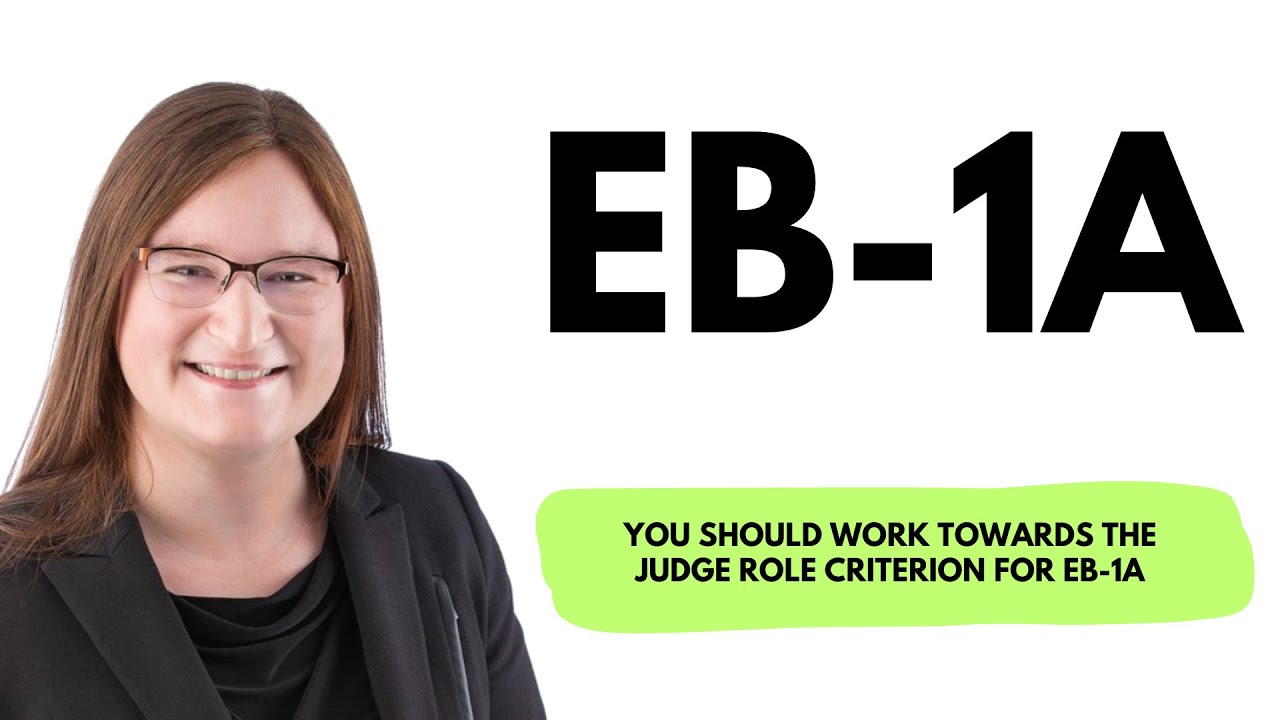 You should work towards the judge role criterion for EB-1A