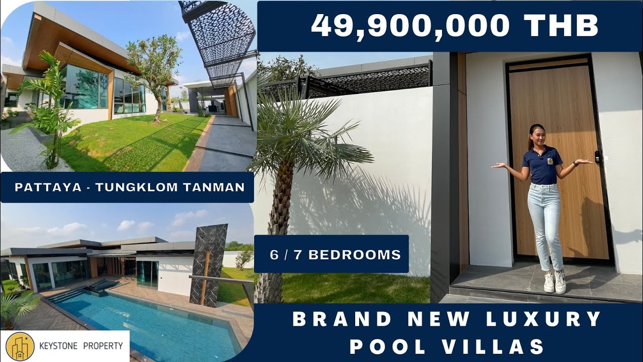 Brand New Exclusive Luxury Pool  Villas - 6 to  7 bedrooms - Large plots - Tungklom-Tanman, Pattaya